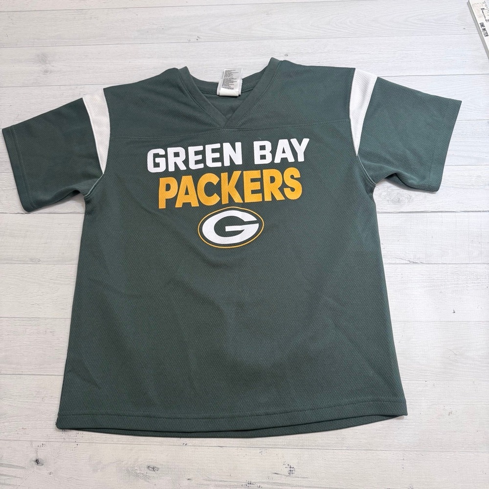 NFL team Green Bay Packers kids short sleeve shirt 10/12